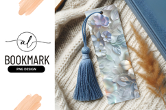 Floral 3 D Relief with White and Blue Flowers and Leaves Product Image 1