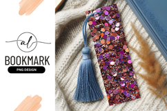 Vertical Glitter Background with Purple and Brown Circular Product Image 1