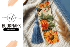 Autumnal Floral Illustration with Pumpkin Flowers and Leaves Product Image 1