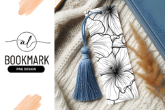 Black and White Floral Illustration with Detailed Petals Product Image 1