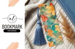 Floral Abstract Pattern with Orange and Yellow Flowers Product Image 1