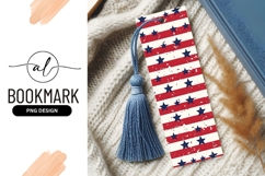 Patriotic Bookmark Png with Red and White Stripes Product Image 1