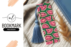 Watermelon Slices Pattern on Green Background Product Image 1
