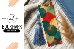 Overlapping Circles in Teal Red and Beige with Grunge Product Image 1