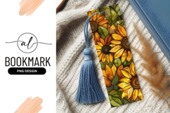 Stained Glass Sunflowers with Yellow Orange and Green Petals Product Image 1