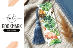 Watercolor Flamingo Parrot and Tropical Leaves Illustration Product Image 1