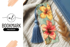 Tropical Hibiscus Flowers in Yellow and Red on Aqua Product Image 1