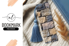 Stone Bookmark Png With Blue Tassel Decor Product Image 1