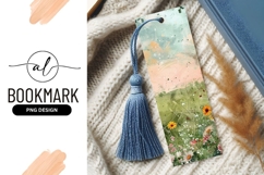 Watercolor floral field with yellow and pink flowers Product Image 1