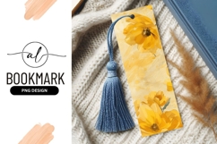 Yellow Floral Illustration with Textured Background Product Image 1