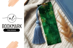 Emerald Green Background with Gold Chandeliers and Sparkling Product Image 1