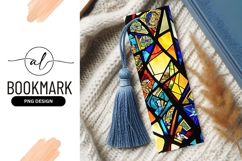 Stained Glass Bookmark Png On Cozy Blanket Product Image 1