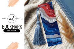 Abstract Swirls of Red Blue and Silver with White Dots Product Image 1