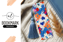 Abstract Paint Splatter Pattern with Red Blue Orange Product Image 1