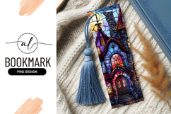 Stained glass illustration of a colorful fantasy building Product Image 1