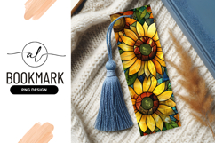 Stained Glass Sunflower Illustration with Yellow Petals Product Image 1