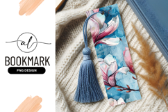 Watercolor Magnolia Flowers with Pink and White Petals Product Image 1