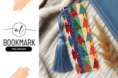 Colorful Christmas Trees Pattern with Snowfall Product Image 1