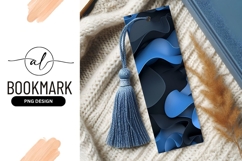 Elegant Blue Abstract Bookmark Png Design Product Image 1