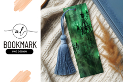 Emerald Chandeliers On Ornate Green Background Texture Product Image 1