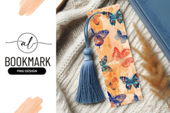 Colorful Butterflies On Textured Peach Background Design Product Image 1