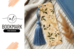 Vintage Floral Pattern For Bookmark Sublimation PNG Product Image 1