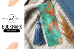 Teal And Copper Abstract Texture Background Product Image 1
