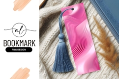 Pink Bookmark Png With Blue Tassel Design Product Image 1