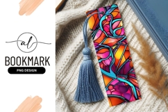 Colorful Stained Glass Bookmark Png Design Product Image 1