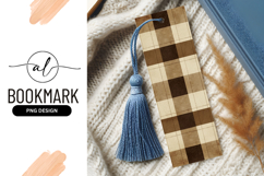 Tan and Brown Plaid Pattern Vertical Rectangular Composition Product Image 1