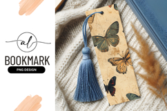 Vintage Butterfly Illustration on Textured Beige Background Product Image 1