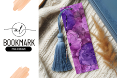 Abstract Purple Floral Illustration with Black Outlines Product Image 1