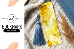 Abstract yellow and gold fluid art with flowing shapes Product Image 1