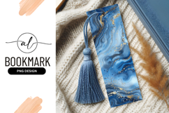 Blue and Gold Abstract Swirls Background Texture image Product Image 1