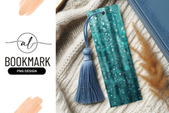Teal Bokeh Background with Falling White Dots and Water Product Image 1