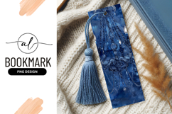 Blue Watercolor Chandelier Illustration with Candle Flames Product Image 1