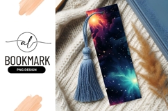 Galaxy Bookmark Png Design With Blue Tassel Product Image 1