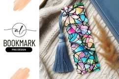 Colorful Stained Glass Bookmark Png Design Product Image 1