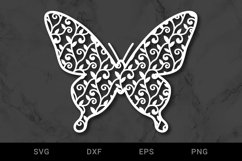 Butterfly Papercut SVG Template Product Image 1