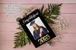 Class of 2023 Black Graduation Garden Flag PNG Sublimation Product Image 5