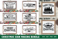 45 Christmas Sign SVG Bundle - Farmhouse Christmas SVG Product Image 2