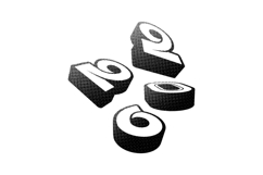 Black 2026 new year text number halftone style clipart Product Image 1