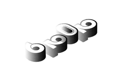 Black 2026 new year text number halftone style vector Product Image 1