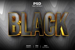 5 pack dark color 3D editable text effect Product Image 5