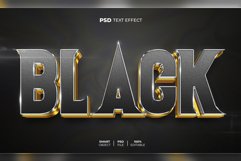 Black 3D editable text effect Product Image 1