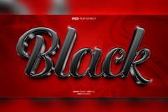 Black 3D editable text effect Product Image 1