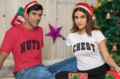 Chest Nut SVG, Christmas Couple shirts SVG, Funny Christmas Product Image 3