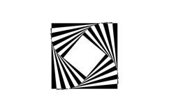 Black abstract retro geometric shapes element isolated Product Image 1