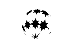 Black abstract star globe element concept Product Image 1