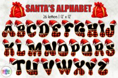 Santa Claus Monogram Bundle | Christmas Alphabet Sublimation Product Image 3